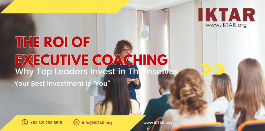 Business leader in an executive coaching session, representing the measurable return on investment for leadership development.